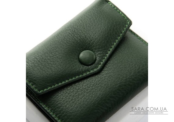Гаманець Шкіряний Жіночий Classic DR. BOND WS-20 dark-green Podium