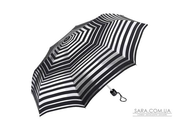 Зонт женский Fulton L354-041178 Minilite-2 Silver Stripes (Серебряные полосы)