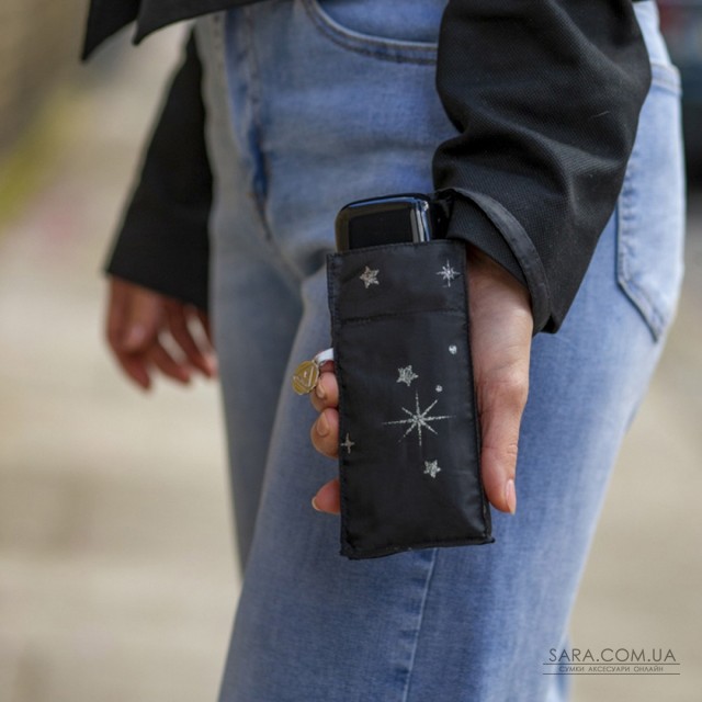 Зонт женский Fulton L501-041086 Tiny-2 Glitter Stars Black (Блеск звезд) Зонт женский Fulton L501-041086 Tiny-2 Glitter Stars Black (Блеск звезд)