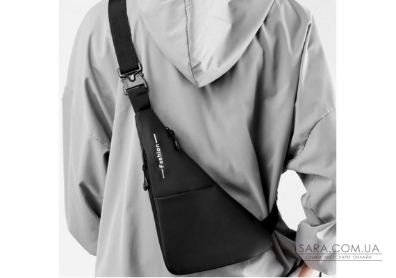 Текстильна чоловіча сумка через плече Confident ATN02-6675A