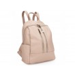 Шкіряний жіночий рюкзак пудрового кольору Firenze Italy F-IT-5553P