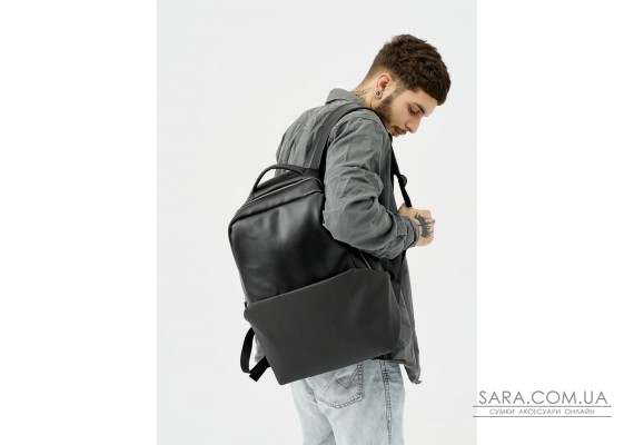 Чоловічий рюкзак Sambag Zard Dart чорний з перфорацією