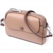 Повсякденна маленька сумка для жінок з натуральної шкіри Vintage 22322 Бежева