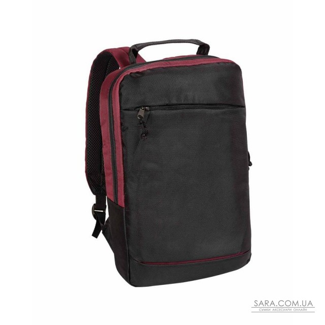 Рюкзак для ноутбука 15 дюймів чорний-бордо Surikat дешево Рюкзак для ноутбука 15 дюймів чорний-бордо Surikat дешево