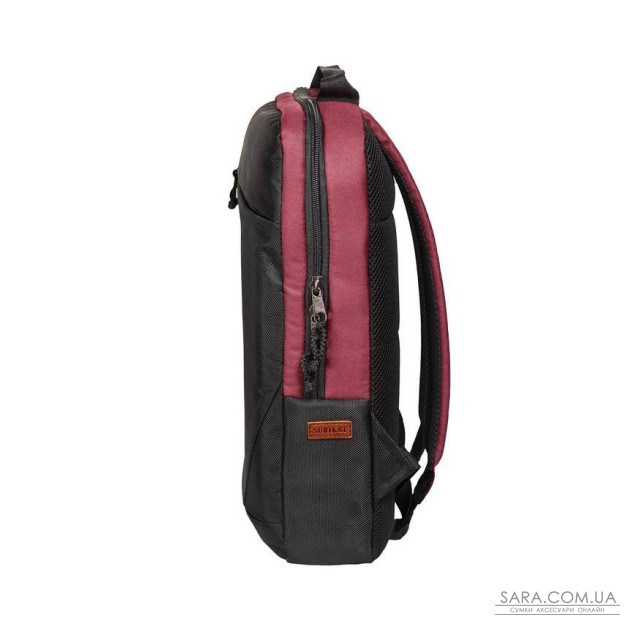 Рюкзак для ноутбука 15 дюймів чорний-бордо Surikat дешево Рюкзак для ноутбука 15 дюймів чорний-бордо Surikat дешево