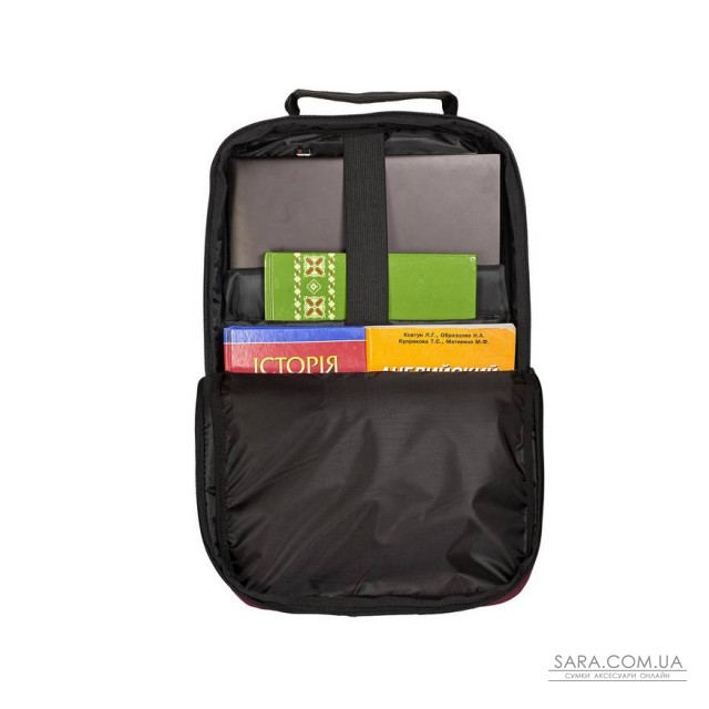 Рюкзак для ноутбука 15 дюймів чорний-бордо Surikat дешево Рюкзак для ноутбука 15 дюймів чорний-бордо Surikat дешево