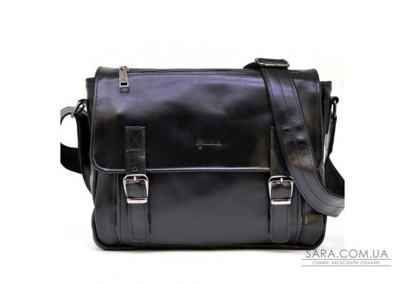 Чоловіча шкіряна сумка через плече з ручкою TARWA GA-6045-3md