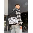 Чоловічий рюкзак Sambag Zard SM BLACK & WHITE