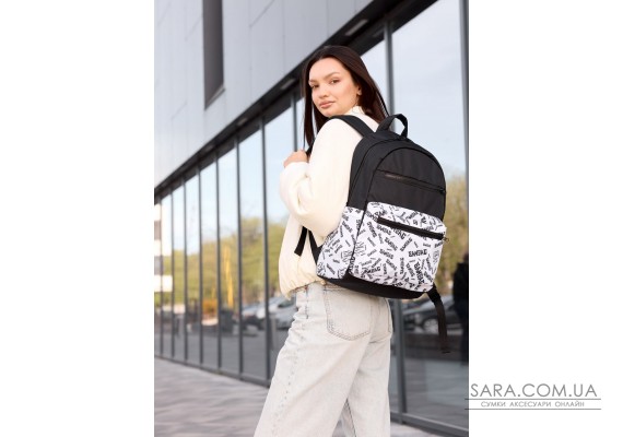 Женский рюкзак Sambag Zard SM Black & White