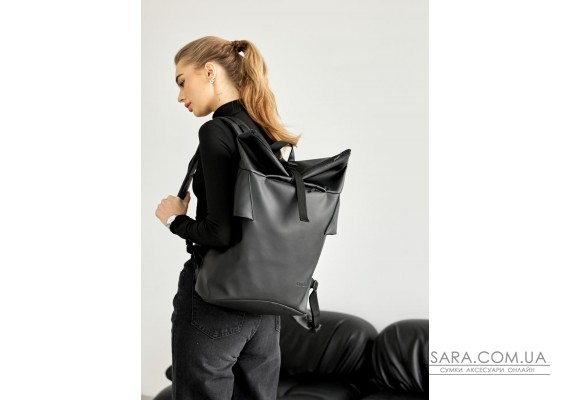 Чоловічий рюкзак ролл Sambag  RollTop KZN чорний