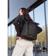 Рюкзак ролл Sambag RollTop Milton чорний тканевий