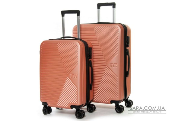 Дорожная Чемодан 2/1 ABS-пластик FASHION 804 rose-gold