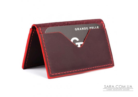 Кард-кейс Grande Pelle CardCase Cartolina 303161 бордо