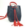 Сумка кожаная женская S250143-bluered сине-красная