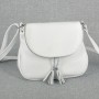 Сумка кожаная женская через плечо S190105-white белая