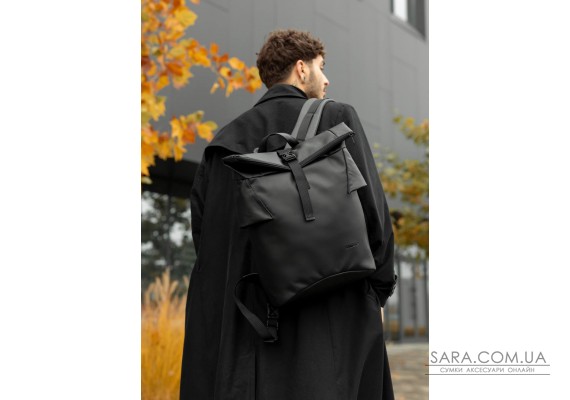 Мужской рюкзак ролл Sambag RollTop KZN черный