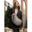 Жіноча сумка Sambag HOBO Bag-glove тканева графітова