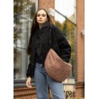 Жіноча сумка Sambag HOBO Bag-glove тканева теракотова