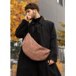 Мужская сумка Sambag HOBO Bag-glove терракотовая тканевая