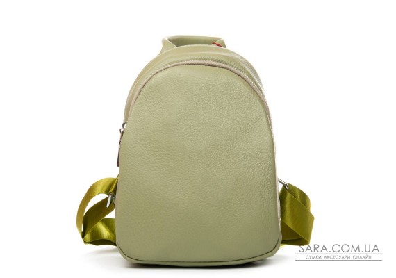 Сумка Шкіряна Жіноча Рюкзак ALEX RAI 2058-9 olive