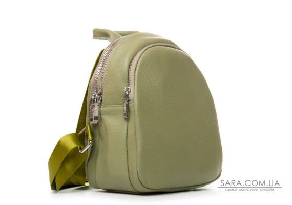 Сумка Шкіряна Жіноча Рюкзак ALEX RAI 2058-9 olive