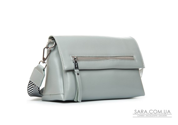 Сумка Шкіряна Жіноча Класична ALEX RAI 8159 l.grey