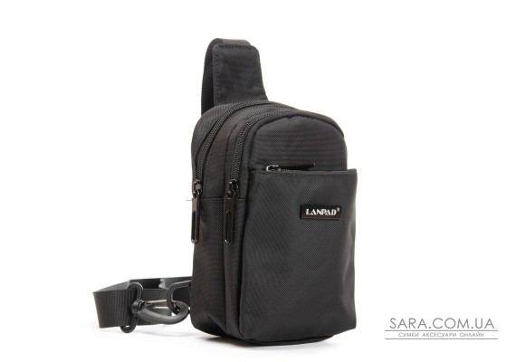 Сумка Чоловіча на плече нейлон Lanpad 0929 black
