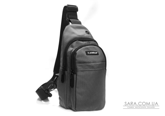 Сумка Чоловіча на плече нейлон Lanpad 35001 gray