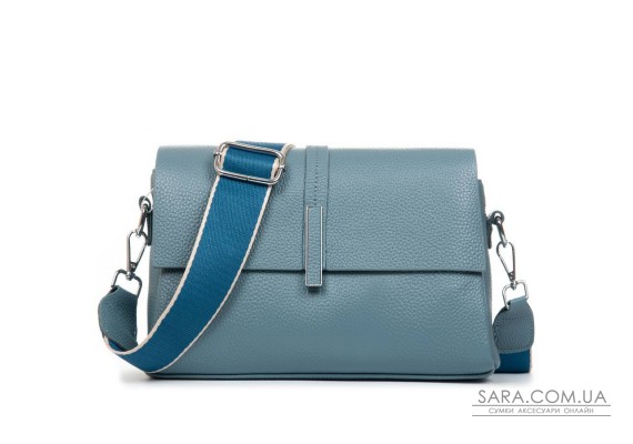 Сумка Шкіряна Жіноча Класична ALEX RAI 77001 l.blue