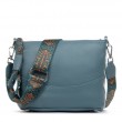 Сумка Шкіряна Жіноча Класична ALEX RAI 99120 blue green
