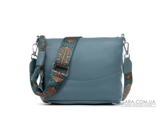 Сумка Шкіряна Жіноча Класична ALEX RAI 99120 blue green