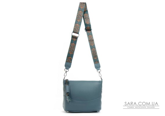 Сумка Шкіряна Жіноча Класична ALEX RAI 99120 blue green