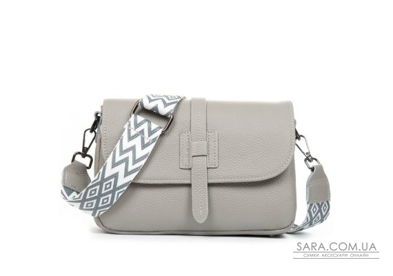 Сумка Шкіряна Жіноча Класична ALEX RAI 99106 l.gray