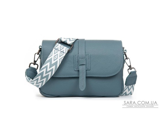 Сумка Шкіряна Жіноча Класична ALEX RAI 99106 l.blue