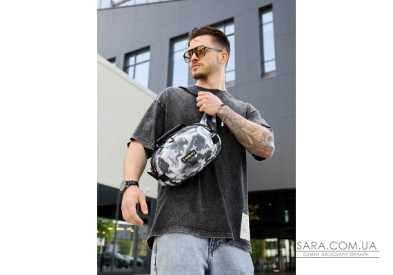 Сумка через плече бананка Sambag Flex Pro принт "SPOT"