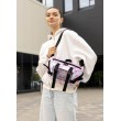 Большая женская поясная сумка бананка Sambag DynamicDart тканевая принт "Blush Drop"