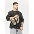 Велика шкіряна чоловіча поясна сумка бананка Sambag DynamicDart сіра