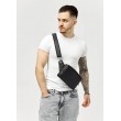 Чоловіча сумка бананка Sambag Harvi чорна