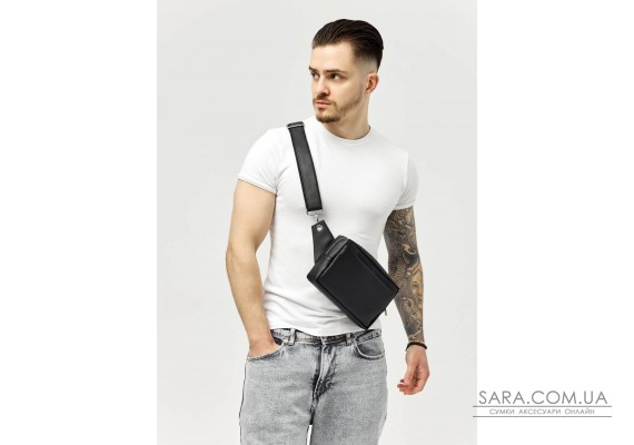 Чоловіча сумка бананка Sambag Harvi чорна