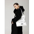 Сумка Sambag Shoper NOVA белая с принтом "Bloom"