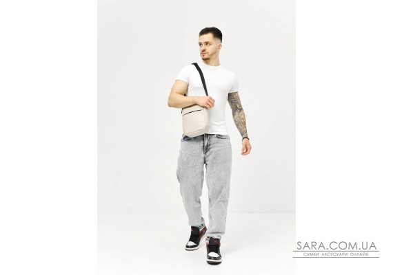 Сумка через плече месенджер Sambag Makros сіра