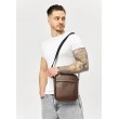 Сумка через плече месенджер Sambag Makros коричнева