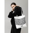 Сумка Sambag Shoper NOVA белая с принтом"StriQ"