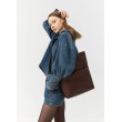 Женская сумка-шопер Sambag Shopper шоколадная