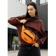 Сумка через плечо женская бананка Sambag Flex оранжевая