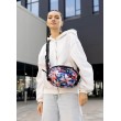Сумка через плечо женская бананка Sambag Flex Pro принт "Flowers""