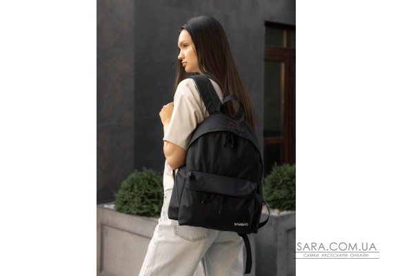 Женский рюкзак Sambag Active черный тканевый