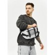 Велика чоловіча поясна сумка бананка Sambag DynamicDart тканева принт "Square"