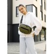 Сумка через плечо женская бананка Sambag Flex хаки