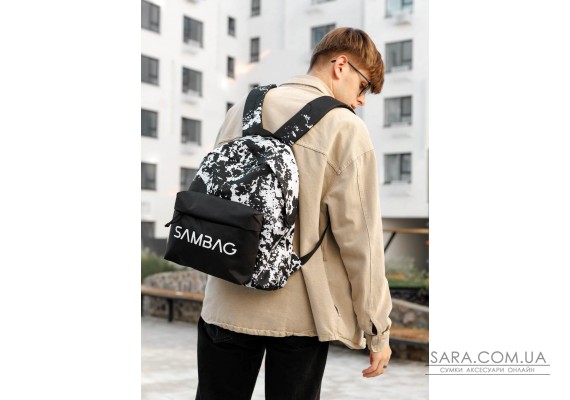 Мужской рюкзак Sambag Active тканевый с принтом "split"